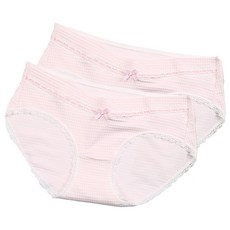 셀레네 블랙라인 체크패턴 임부팬티 2p