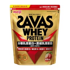 meiji 明治 SAVAS 乳清蛋白粉 可可口味, 900g, 1包