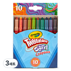 Crayola 繪兒樂 彩色旋轉蠟筆 10種組, 10 種顏色, 3套