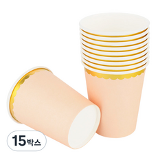 파티팡 골드라인 파티컵 베이지 240ml, 10개입, 15박스
