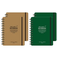 misoro 4000 圓角綁帶筆記本 2306, 4個, 隨機出貨