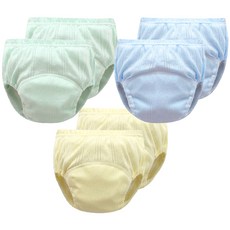 엠케이 남아용 펀칭 단색파스텔 배변훈련팬티 3종 세트, 랜덤발송, 2세트