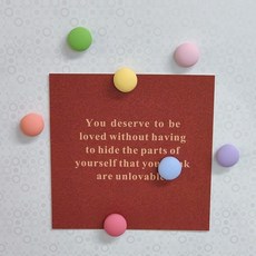 오펠리어 파스텔 디자인 냉장고 자석 7종 5세트 원형, 혼합색상