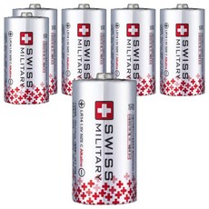 SWISS MILITARY 鹼性電池 LR14 C型, 2入, 6個