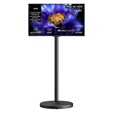TCL 4K HDR Google TV + 이동식 TV 스탠드 세트, 109cm(43인치), 43V6C(블랙), 스탠드형, 고객직접설치