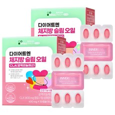 CELLTRION Inner Lab Diet N Body Fat Slim 油 CLA 共軛亞麻油酸 18 克, 2個, 30錠