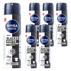 NIVEA 妮維雅 男士止汗爽身噴霧 無印乾爽, 150ml, 6瓶