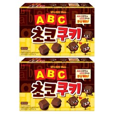 LOTTE 樂天 ABC字母巧克力餅乾, 152g, 2盒