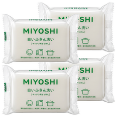 Miyoshi 廚房抹布清潔皂, 135g, 4顆