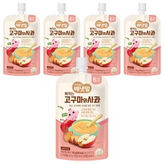 Ivenet 倍냇密 可吸式嬰兒副食品, 5個, 100g, 混合口味(地瓜/蘋果）