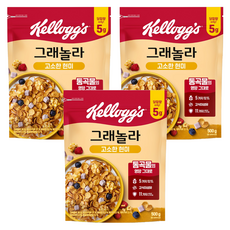 Kellogg's 家樂氏 格蘭諾拉麥片 糙米口味, 500g, 3包