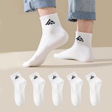 데이코지 데일리 중목 양말, 화이트, 5개