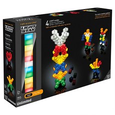LIGHT STAX Unlimited 大顆粒系列 亮亮積木 Set 102入, 4種燈光模式, 1組