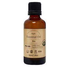 PUUS 月桂葉芳香精油 50ml, 清爽新鮮的草本香 + 嗆鼻的樟腦香, 1個