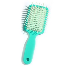 주앙오브제 클립 미니브러쉬 빗, 03 초록, 1개