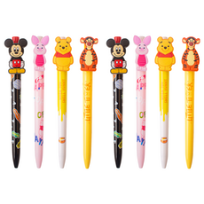 迪士尼人物中性筆 4 件套, 米奇, 維尼, 跳跳虎, 小豬, 2套