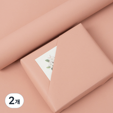 Good given 素色雙面牛皮包裝紙 10m, 玫瑰粉色, 2個