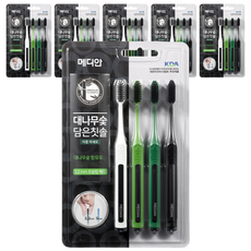 MEDIAN 麥迪安 竹炭細軟毛牙刷4入組, 4入, 6個