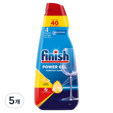 피니시 젤 레몬 세제, 1L, 5개