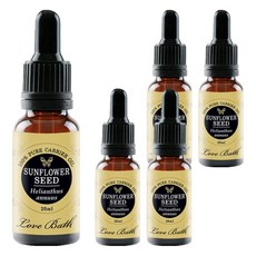 Love Bath 香氛臉部保養油 葵花籽香, 20ml, 5瓶
