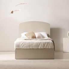 베디스 벨로체 넉다운 서랍형 호텔 침대 프레임 단품 방문설치, 오트밀 베이지