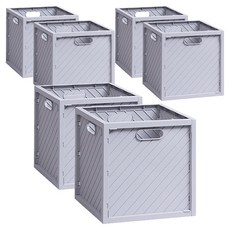 EZLIVING 多用途食品儲藏室萬能收納箱, 6個, 灰色