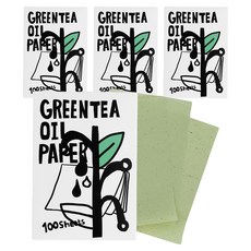 씨조 오일 컨트롤 마 녹차 기름종이, 4개, 100개입