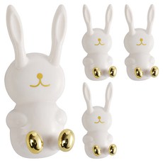 MONACO OLIVE 兔子牙刷架, 白色, 4個