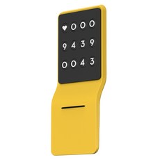 FOURING 安心號碼汽車縫隙停車號碼牌, 1個, 黃色