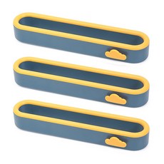 Hilo 萬能壁掛式多用途拖鞋收納掛架, 深藍色, 3個