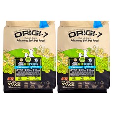 ORIGI-7 歐吉 全齡犬頂級有機軟飼料 1.2kg, 深海鮭 + 超級有機食物, 2袋