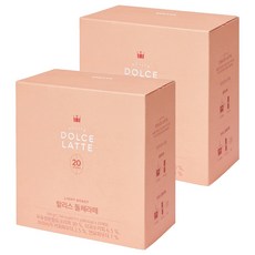HOLLYS 煉乳拿鐵咖啡沖泡粉隨身包, 19.5g, 20條, 2盒