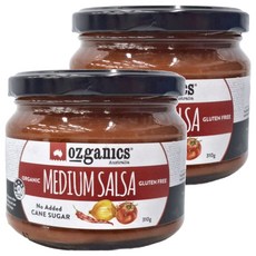Ozganics 澳洲有機中辣味莎莎醬，無麩質，無添加蔗糖, 310g, 2瓶