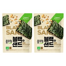 풀무원 블랙 김샌드 현미, 20g, 2개