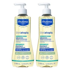 Mustela Stelatopia 卸妝油, 2個, 500ml