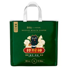 波比 PureBaby 植萃抑菌接財褲 褲型 9~14kg, L, 20片