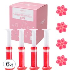 탐사 젤타입 변기세정제 체리블라썸 플라워젤, 160g, 6개