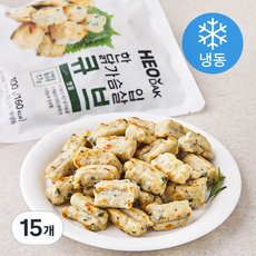 허닭 한입 닭가슴살 큐브 깻잎 (냉동), 100g, 15개