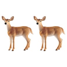 schleich 史萊奇 白尾母鹿公仔 SL14819, 2個