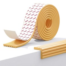 르메이어 유아용 W형 풀접착 모서리 보호대, 옐로, 1개