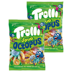 Trolli 多利軟糖 爆酸味章魚造型, 100g, 2個