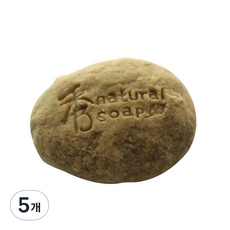 편백 약산성 헤어비누 나무향, 81g, 5개