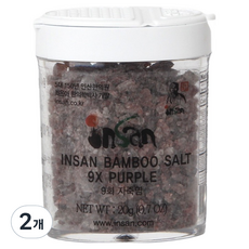 仁山竹鹽 九烤紫竹鹽 固體, 20g, 2個