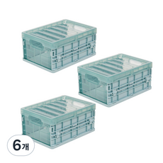 블록 폴딩 박스, 블루, S(21 x 15 x 10 cm), 6개