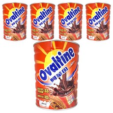 Ovaltine 阿華田 營養巧克力麥芽飲品，含21種營養，5種礦物質，7種維生素，8種必需胺基酸，膳食纖維，黃金大麥麥芽精華>33%，優質可可>10%, 800g, 1入, 5罐