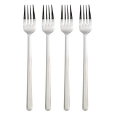 勞努里 簡約線條餐叉, 4入, 單色