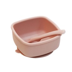 Miomio 矽膠嬰兒食品儲存容器 500ml, 粉色, 1入