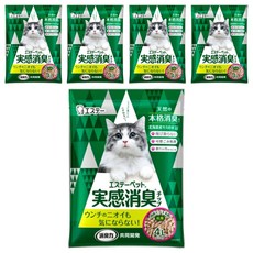 ST 雞仔牌 消臭力 實感消臭 貓用砂 4L, 5袋, 針葉樹松木