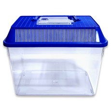 사필풍 사각 대형 채집통, 블루, 1개