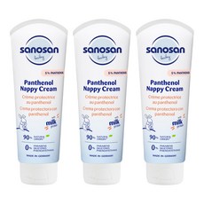 sanosan 嬰兒泛醇屁屁霜, 100ml, 3個